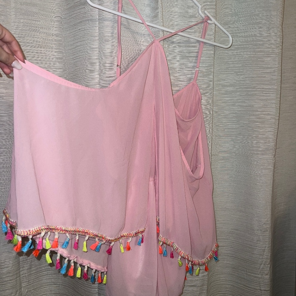 Pink Pom Pom Romper